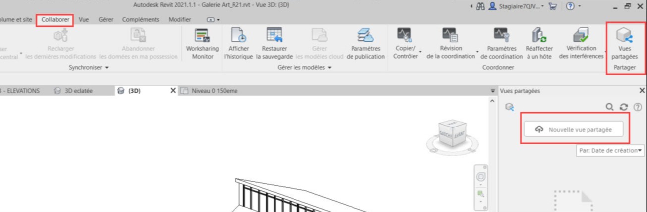 activer les vues partagées